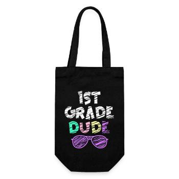 Kindergarten Teacher Funny Student 1st Graduation - Gift Bag for Bottles - black - Front