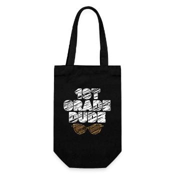 Kindergarten Teacher Funny Student 1st Graduation - Gift Bag for Bottles - black - Front