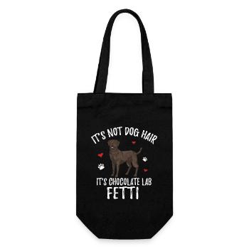 Chocolate Labrador Retriever Hund - Geschenkbeutel für Flaschen - Schwarz - Vorne