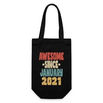 Génial janvier 2021 - Sac à bouteille - noir - Devant