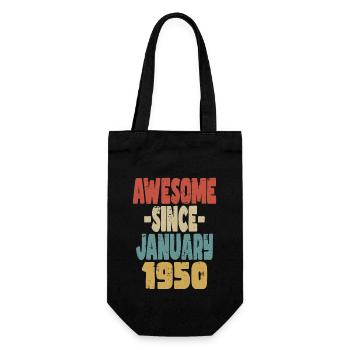 Génial janvier 1950 - Sac à bouteille - noir - Devant