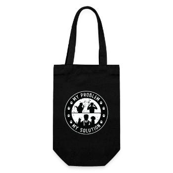 Veterinarian My Problem My Pictogram Dad Vet Tech - Gift Bag for Bottles - black - Front