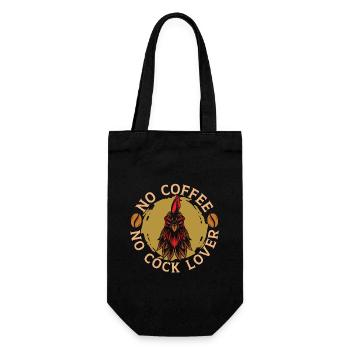 Cock Lover No Coffee No Chicken Coop Coffee Lover - Gift Bag for Bottles - black - Front