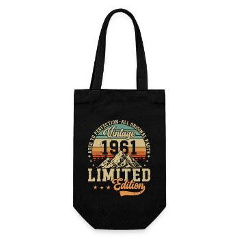 Millésime 1961 Anniversaire - Sac à bouteille - noir - Devant