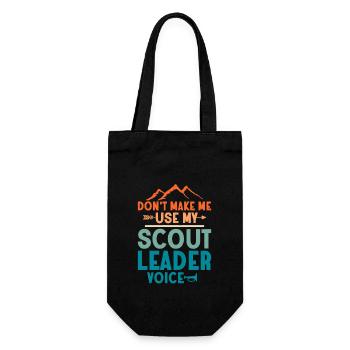 Hear My Scout Leader Voice: Commanding Tee - Gift Bag for Bottles - black - Front