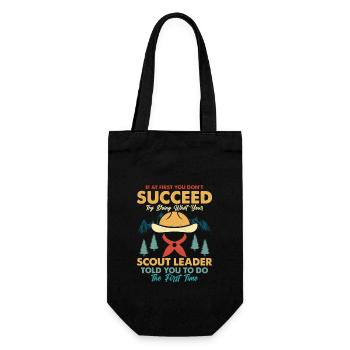 Scout Leader's Insight: Success on Repeat - Geschenkbeutel für Flaschen - Schwarz - Vorne