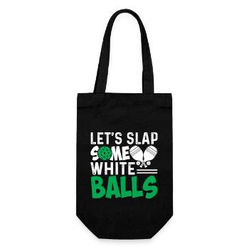 Let's clap some white balls - Gift Bag for Bottles - black - Front