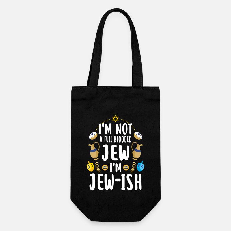 Hanukkah rolig ordstäv gåva - Presentpåse för flaskor - svart