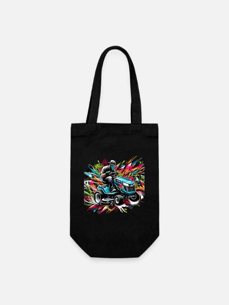 Rasenmäher-rennen Rasenmäher-rennen Rasenmäher - Geschenkbeutel für Flaschen - Schwarz