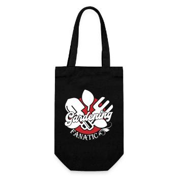 Gardening Gardening Fanatic - Gift Bag for Bottles - black - Front