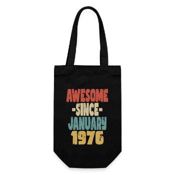 Génial janvier 1976 - Sac à bouteille - noir - Devant