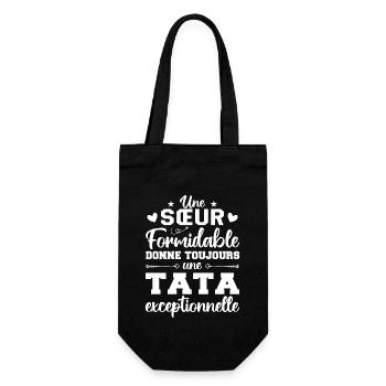 Une Sœur Formidable Donne Une Tata Exceptionnelle - Sac à bouteille - noir - Devant