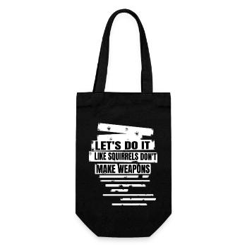Dove Of Peace Present Quote Funny Quote Bday - Gift Bag for Bottles - black - Front
