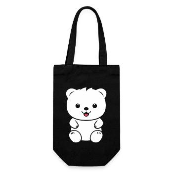 Little teddy bear teddy bear - Gift Bag for Bottles - black - Front