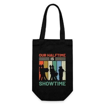 Marching Band Sayings Funny Marching Instruments - Gift Bag for Bottles - black - Front