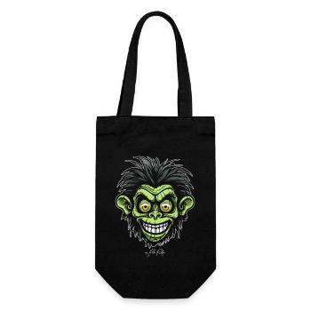 Monster Horror Cartoon Monkey - Gift Bag for Bottles - black - Front