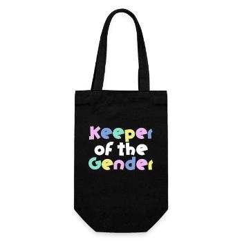 Keeper Of The Gender - Gift Bag for Bottles - black - Front