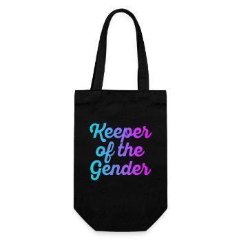 Keeper Of The Gender - Gift Bag for Bottles - black - Front