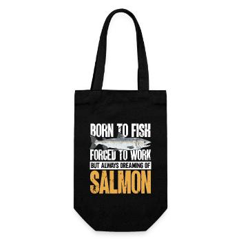 Pêche au saumon Pêcheur de saumon - Sac à bouteille - noir - Devant