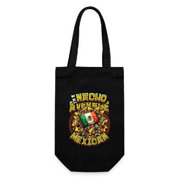 Nacho Average Mexican - Mexican Food Nachos - Gift Bag for Bottles - black - Front