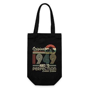 Millésime légendaire 1949 - 75 ans - Sac à bouteille - noir - Devant
