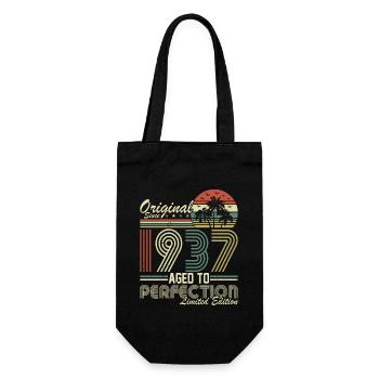 87. Geburtstag Vintage Retro 1937 - Sac à bouteille - noir - Devant