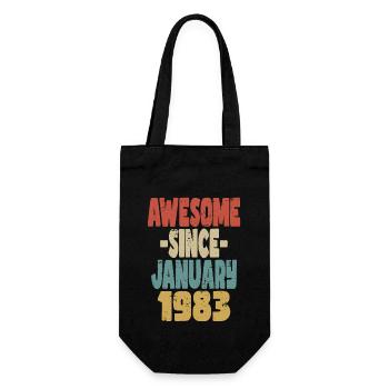 Génial janvier 1983 - Sac à bouteille - noir - Devant