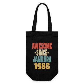 Génial Janvier 1988 - Sac à bouteille - noir - Devant