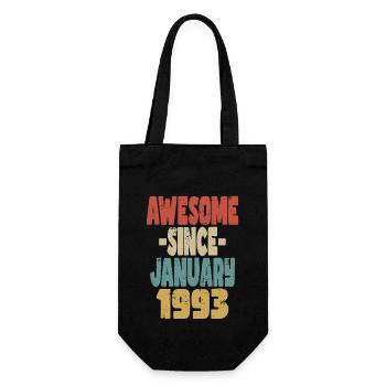 Fantastischer Januar 1993 - Geschenkbeutel für Flaschen - Schwarz - Vorne