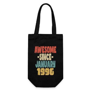 Awesome January 1996 - Gift Bag for Bottles - black - Front