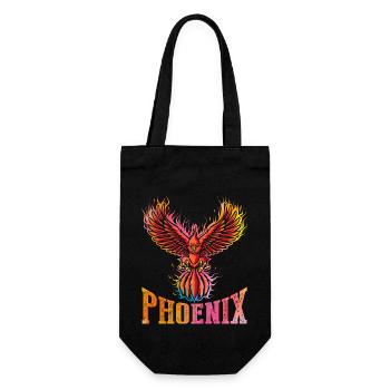 Phönix - Geschenkbeutel für Flaschen - Schwarz - Vorne
