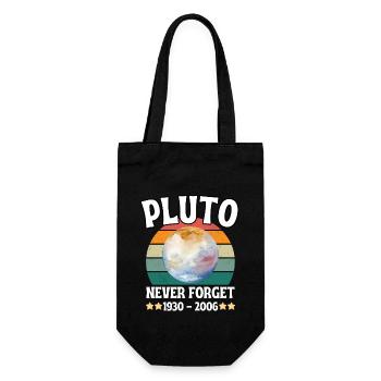 Pluto Planet ewiges Gedächtnis 1930-2006 - Geschenkbeutel für Flaschen - Schwarz - Vorne