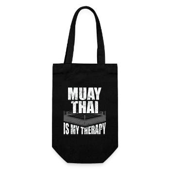 Le Muay Thai est ma thérapie - Sac à bouteille - noir - Devant