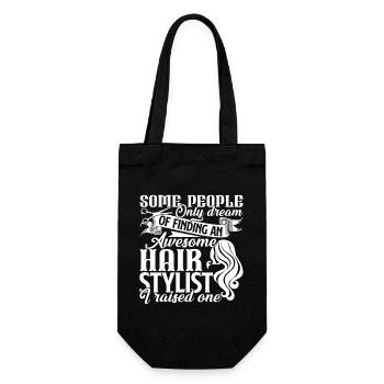 Hair Stylist Proud Hair Stylist Mom - Gift Bag for Bottles - black - Front