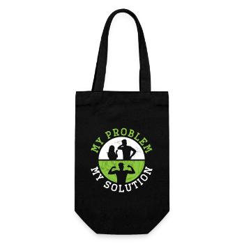 Low Carb Diet Lover My Problem My Pictogram Dad - Gift Bag for Bottles - black - Front