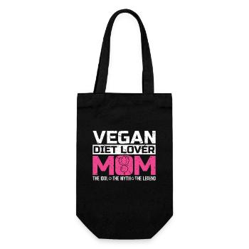 Végétalien Diet Lover Maman L’idole Le mythe Végétarien - Sac à bouteille - noir - Devant