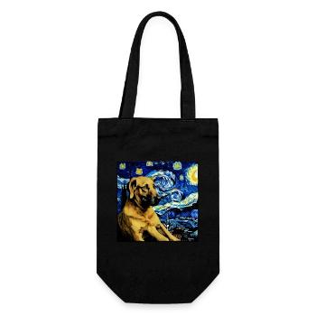 Deutscher Schäferhund Lustiger Hund Beliebtes - Geschenkbeutel für Flaschen - Schwarz - Vorne