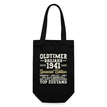 Vintage 1941 rétro anniversaire - Sac à bouteille - noir - Devant