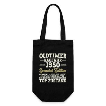 Anniversaire vintage des années 1950 - Sac à bouteille - noir - Devant