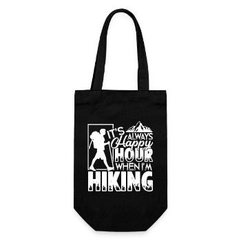 Hiking Happy Hour When I'm Hiking - Gift Bag for Bottles - black - Front