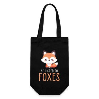 Charmant art de renard kawaii pour les amateurs d’animaux et - Sac à bouteille - noir - Devant