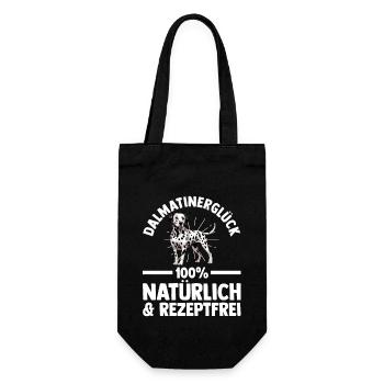 Hund Dalmatiner - Geschenkbeutel für Flaschen - Schwarz - Vorne