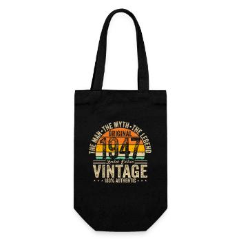 Millésime 1947 - Légendaire 77e anniversaire - Sac à bouteille - noir - Devant