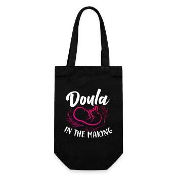 Doula Birth Worker Doula In The - Geschenkbeutel für Flaschen - Schwarz - Vorne