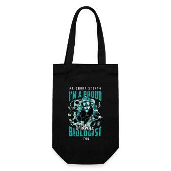 Marine Biologist A Short Story I Am Ocean Science - Gift Bag for Bottles - black - Front