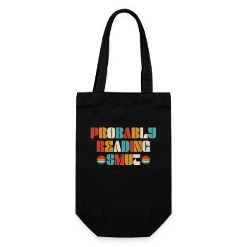 Probably Reading Smut Vintage Books Smut - Gift Bag for Bottles - black - Front