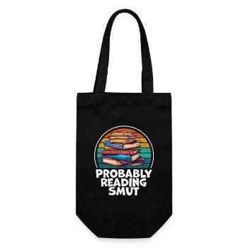 Probably Reading Smut Vintage Books Smut - Gift Bag for Bottles - black - Front