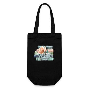 Probably Reading Smut Vintage Books Smut - Gift Bag for Bottles - black - Front