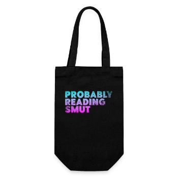 Probably Reading Smut Vintage Books Smut - Gift Bag for Bottles - black - Front