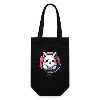 Hamster câlin mignon, pur, super méchant - Sac à bouteille - noir - Devant